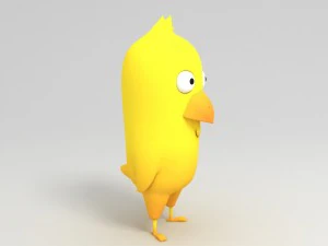 mod&egrave;le poussin Modèle 3D