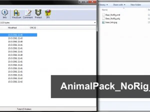 cartoon animal rigged pack 1 3D Model