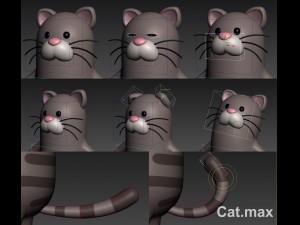cartoon animal rigged pack 1 3D 모델