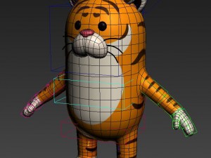 rigged tiger character 3D Model