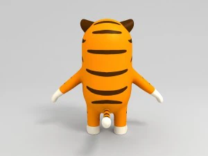 rigged tiger character 3D Model