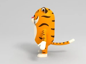 rigged tiger character 3D Model