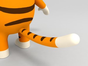 rigged tiger character 3D Model