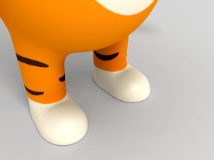 rigged tiger character 3D Model