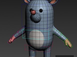rigged rat character model 3D Model
