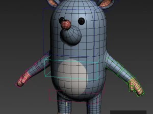 rigged rat character model 3D Model