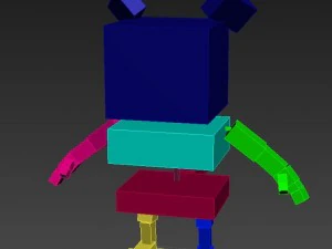 rigged rat character model 3D Model