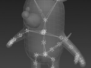 rigged rat character model 3D Model