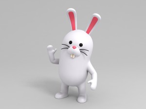 rigged rabbit character Modelo 3D