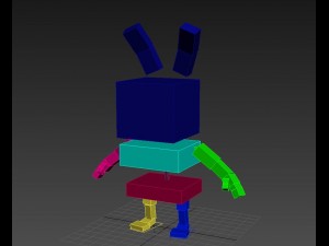 rigged rabbit character Modelo 3D