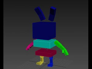 rigged rabbit character 3D Model