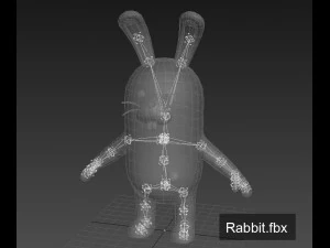 rigged rabbit character 3D Model