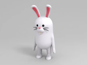 rigged rabbit character 3D Model