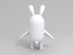 rigged rabbit character 3D Model