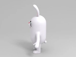 rigged rabbit character 3D Model