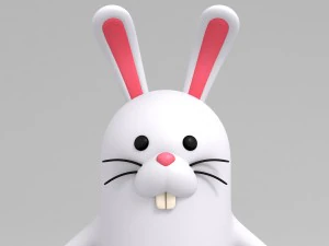 rigged rabbit character 3D Model