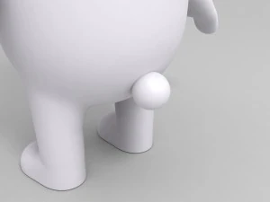 rigged rabbit character 3D Model