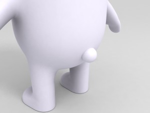 rigged polar bear character 3D Model