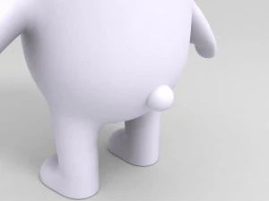 rigged polar bear character 3D Model