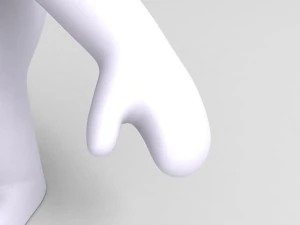 rigged polar bear character 3D Model