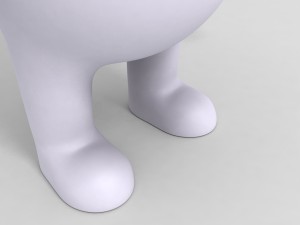 rigged polar bear character 3D Model