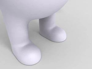 rigged polar bear character 3D Model