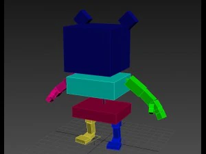 rigged pig character 3d 3D Model