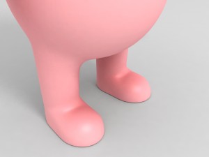 rigged pig character 3d 3Dモデル