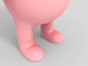 rigged pig character 3d 3D Model