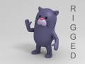 3d rigged panther character model 3D 모델