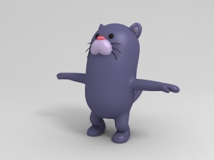 3d rigged panther character model 3D 模型