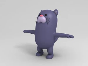 3d rigged panther character model 3D Model