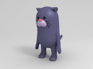 3d rigged panther character model 3D 模型