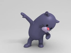 3d rigged panther character model 3D Model