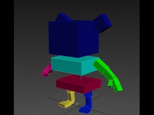 3d rigged monkey character model Modèle 3D