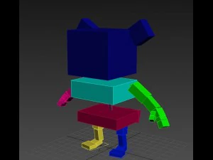 3d rigged monkey character model 3D Model