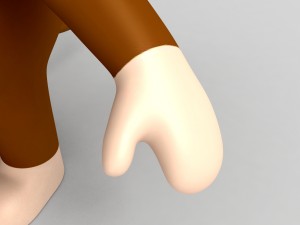 3d rigged monkey character model Modèle 3D