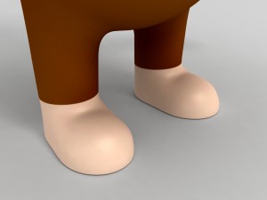 3d rigged monkey character model Modèle 3D