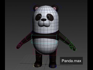 rigged panda caracter 3D Model