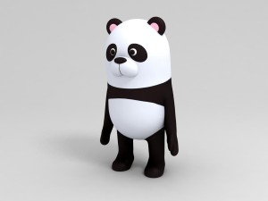 rigged panda caracter 3D Model
