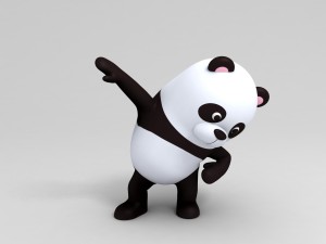 rigged panda caracter 3D Model