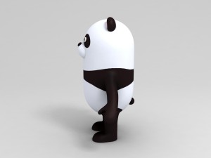 rigged panda caracter 3D Model