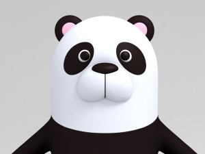 rigged panda caracter 3D Model