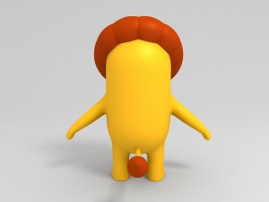 rigged lion character 3D Модель