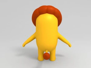 rigged lion character 3D Model