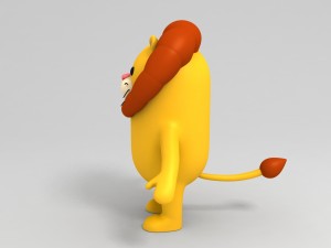 rigged lion character 3D Модель