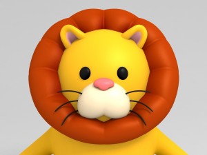 rigged lion character 3D Модель