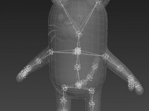 3d rigged leopard character model 3D Model