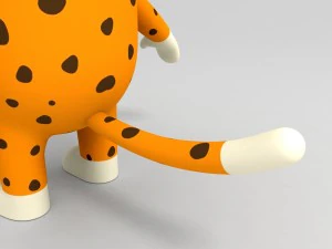3d rigged leopard character model 3D Model