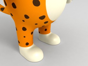 3d rigged leopard character model 3D Model